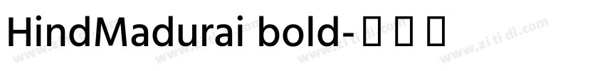 HindMadurai bold字体转换